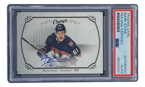 Mark Stone Signed 2015/16 Upper Deck Champs #132 Senators Hockey Card PSA/DNA - Sports Integrity