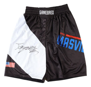 Jorge Masvidal Signed Custom Black MMA Fight Trunks BAS - Sports Integrity