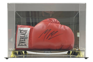 Michael B Jordan "Creed" Signed Red Right Hand Everlast Boxing Glove BAS w/ Case - Sports Integrity