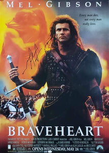 Mel Gibson Signed 27x39 Braveheart Movie Poster JSA Hologram - Sports Integrity