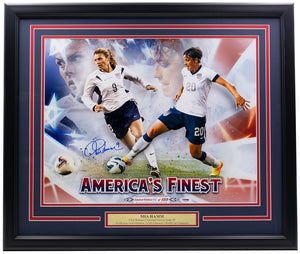 Mia Hamm Signed Framed 16x20 Americas Finest USA Soccer Collage Photo PSA/DNA - Sports Integrity