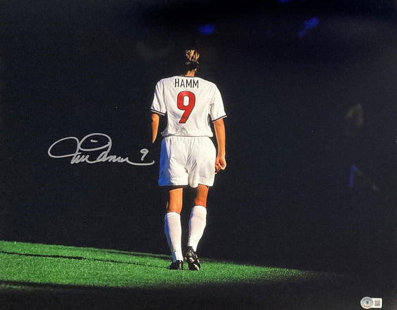 Mia Hamm Signed 16x20 USA Womens Soccer Photo BAS ITP - Sports Integrity