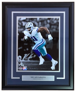 Micah Parsons Signed Framed 11x14 Dallas Cowboys Photo Fanatics - Sports Integrity