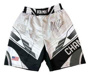 Michael Chandler Signed Custom White MMA Fighting Trunks BAS ITP - Sports Integrity