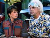 Michael J Fox Christopher Lloyd Signed Back to the Future II 11X14 Photo JSA+BAS - Sports Integrity