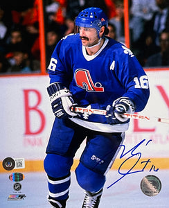 Michel Goulet Signed 8x10 Quebec Nordiques Photo BAS