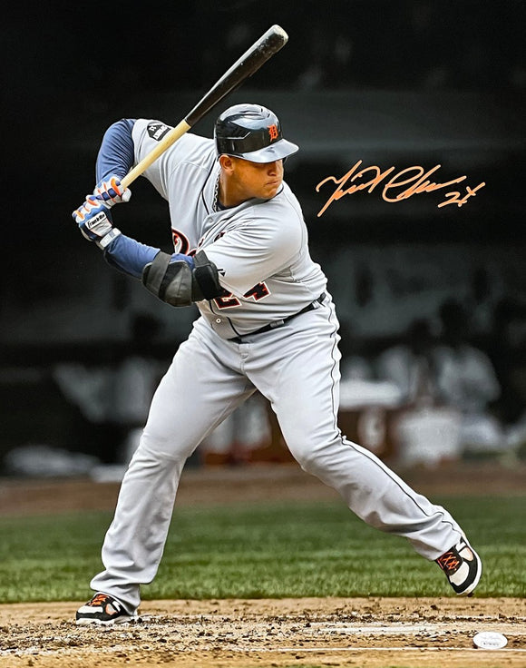 Miguel Cabrera Signed Detroit Tigers Spotlight 16x20 Photo JSA ITP - Sports Integrity