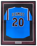 Mike Schmidt Philadelphia Signed Framed Blue Baseball Jersey JSA Hologram - Sports Integrity