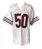 Mike Singletary Chicago Signed White Football Jersey HOF 98 Inscribed JSA - Sports Integrity