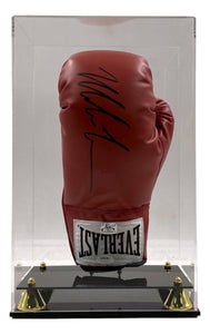 Mike Tyson Signed Red Everlast Left Hand Boxing Glove JSA w/ Deluxe Acrylic Case - Sports Integrity