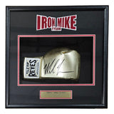 Mike Tyson Signed Gold Right Hand Cleto Reyes Boxing Glove Shadowbox JSA ITP - Sports Integrity