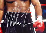 Mike Tyson Signed 16x20 Boxing Stare Down Photo JSA - Sports Integrity