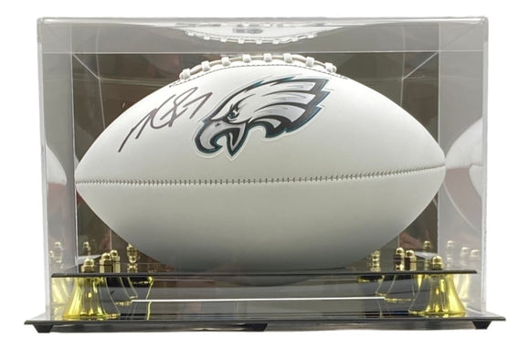 Michael Vick Signed Philadelphia Eagles Logo Football BAS w/ Case - Sports Integrity