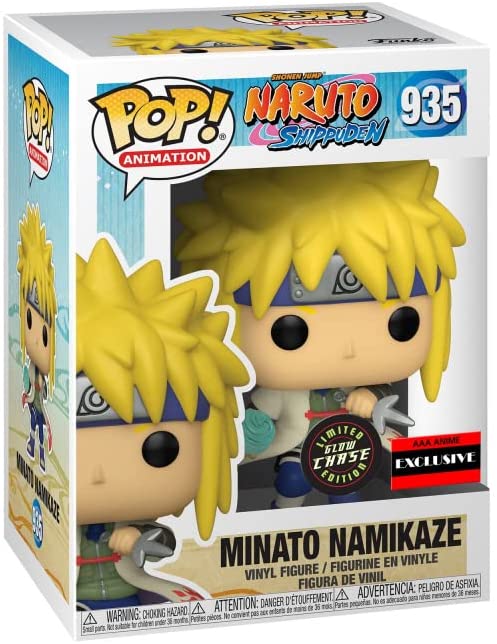 Naruto Shippuden Minato Namikaze AAA Anime Limited Ed Glow Chase Funko Pop #935 Sports Integrity