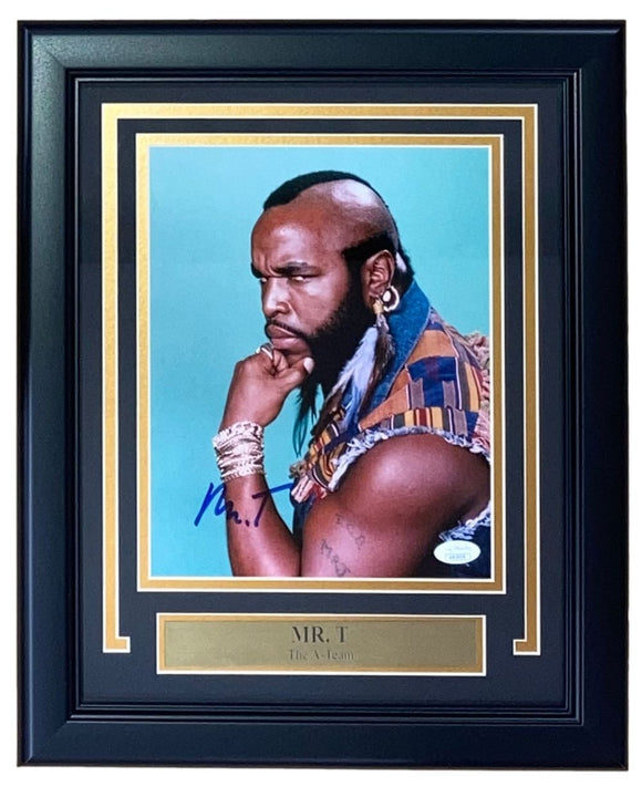 Mr T Signed Framed 8x10 BA Baracus A - Team Photo JSA - Sports Integrity