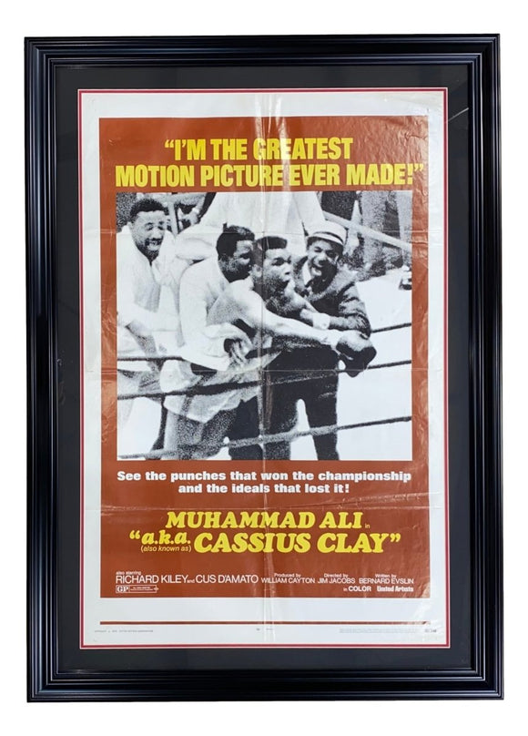 Muhammad Ali Framed 26x42 Original aka Cassius Clay Movie Poster - Sports Integrity