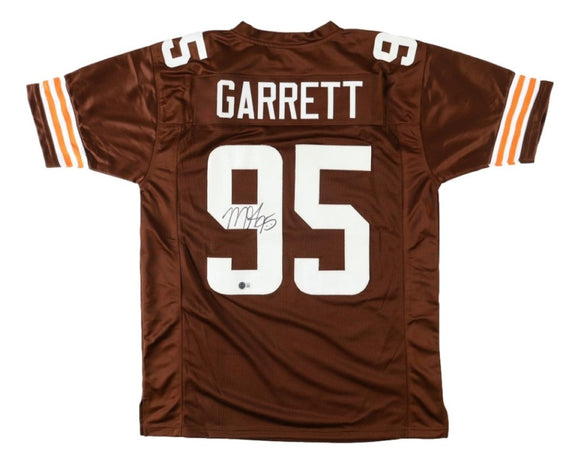 Myles Garrett Cleveland Signed Brown Football Jersey BAS - Sports Integrity