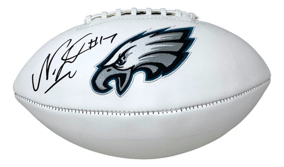 Nakobe Dean Signed Philadelphia Eagles Logo Football PSA/DNA - Sports Integrity