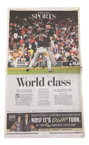 Washington Nationals World Series The Washington Post October 31, 2019 Newspaper - Sports Integrity