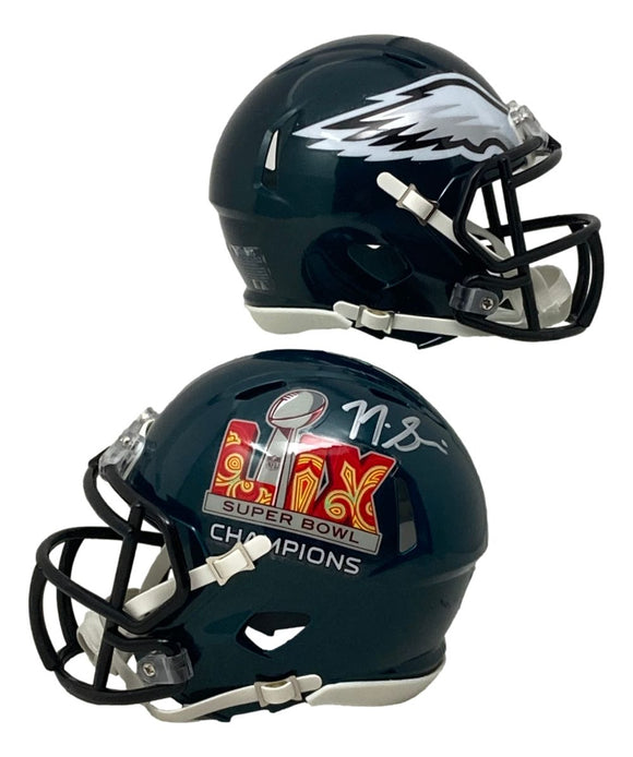 Nick Sirianni Signed Philadelphia Eagles Super Bowl 59 Mini Speed Helmet BAS