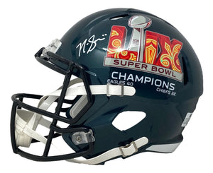 Nick Sirianni Signed Philadelphia Eagles FS Super Bowl 59 Replica Helmet BAS