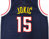 Nikola Jokic Denver Signed Navy Blue Basketball Jersey JSA - Sports Integrity