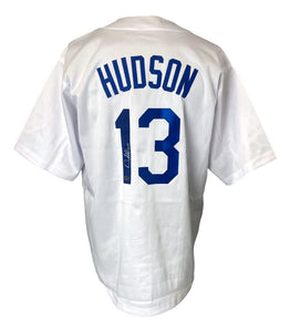 Orlando Hudson Los Angeles Signed White Baseball Jersey Sports Integrity - Sports Integrity