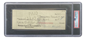 Orville Wright Signed Slabbed Bank Check PSA/DNA 85200377 - Sports Integrity