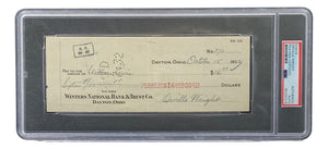 Orville Wright Signed Slabbed Bank Check PSA/DNA 85200378 - Sports Integrity