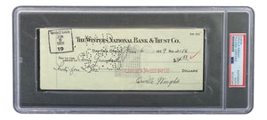 Orville Wright Signed Slabbed Bank Check PSA/DNA 85200384 - Sports Integrity