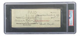 Orville Wright Signed Slabbed Bank Check PSA/DNA 85200373 - Sports Integrity