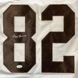 Ozzie Newsome Cleveland Signed White Football Jersey JSA - Sports Integrity