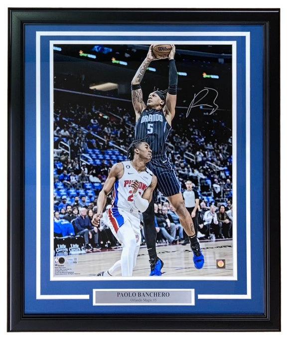 Paolo Banchero Signed Framed 16x20 Orlando Magic Photo Fanatics - Sports Integrity