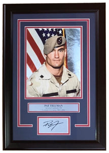 Pat Tillman Framed 8x10 US Army Photo w/ Laser Engraved Signature - Sports Integrity