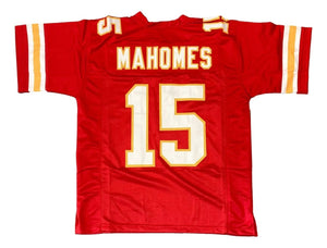 Patrick Mahomes Kansas City Red Football Jersey - Sports Integrity