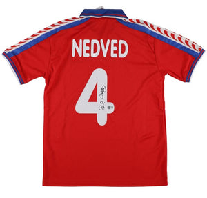 Pavel Nedved Signed Czech Republic Puma Soccer Jersey BAS