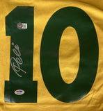 Pele Signed Yellow Brazil Soccer Jersey BAS Holo & PSA COA - Sports Integrity