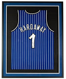 Penny Hardaway Orlando Signed Framed Blue Basketball Jersey PSA ITP - Sports Integrity