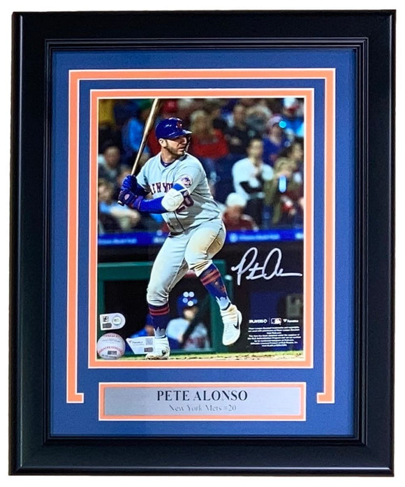 Pete Alonso Signed Framed 8x10 New York Mets Photo Fanatics - Sports Integrity