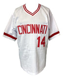 Pete Rose Cincinnati Signed White Baseball Jersey Charlie Hustle JSA Hologram - Sports Integrity