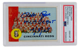 Pete Rose Signed 1963 Topps Reds Team #63 Baseball Card MLB Debut PSA/DNA GEM MT 10 - Sports Integrity