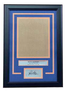 Pete Alonso New York Mets 8x10 Vertical Photo Laser Engraved Signature Frame Kit - Sports Integrity