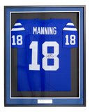 Peyton Manning Signed Framed Indianapolis Colts M&N Throwback Jersey Fanatics - Sports Integrity