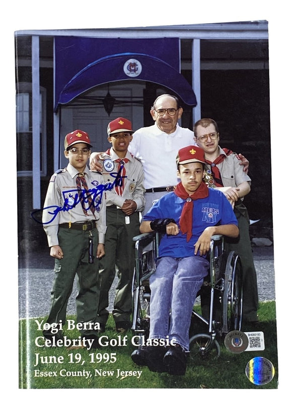 Phil Rizzuto Signed 1995 Celebrity Golf Classic Program BAS - Sports Integrity