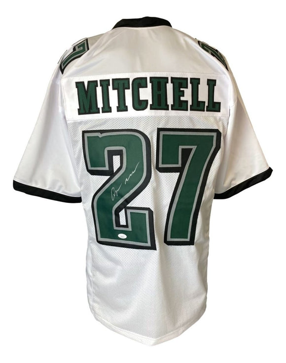 Quinyon Mitchell Philadelphia Signed White Football Jersey JSA - Sports Integrity