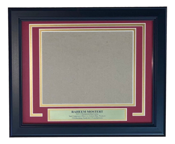 Raheem Mostret San Francisco 49ers 8x10 Horizontal Photo Frame Kit - Sports Integrity