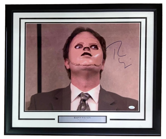 Rainn Wilson Signed Framed 16x20 The Office Dwight Schrute CPR Dummy Photo JSA - Sports Integrity