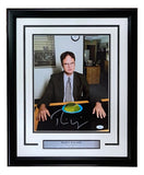 Rainn Wilson Signed Framed 11x14 The Office Dwight Schrute Jello Photo JSA - Sports Integrity