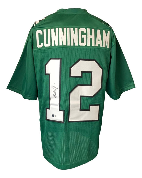 Randall Cunningham Philadelphia Signed Kelly Green Football Jersey BAS - Sports Integrity