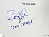 Randy Quaid Signed Christmas Vacation Movie Script Cousin Eddie Insc BAS - Sports Integrity